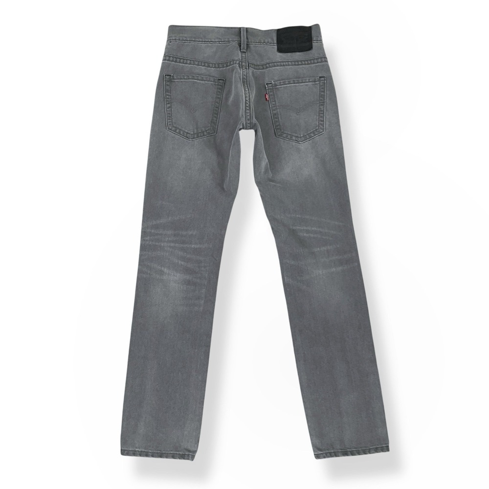 Levis Jeans Men 30x32 (ACTUAL 28x30.5) Gray 511 Slim Fit Denim